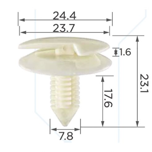 Клипса GM Chrysler VW AMC Opel 20480475 Клипса GM Chrysler VW AMC Opel 20480475