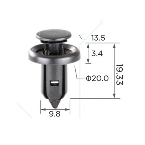 Клипса подкрылок бампера Honda Acura 91505S9A003