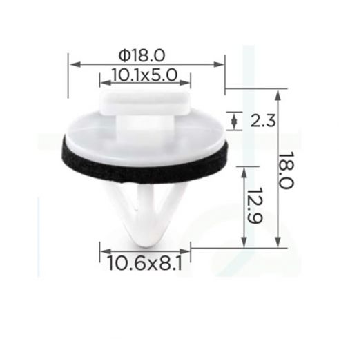 Клипса молдинга Lexus Toyota 753950T010 Клипса молдинга Lexus Toyota 753950T010