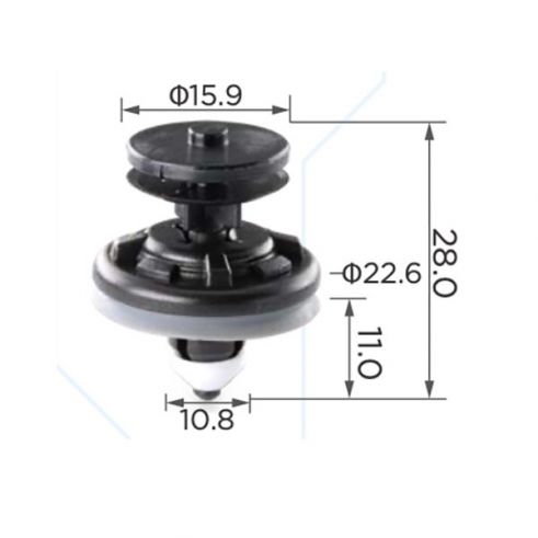 Клипса внутренней обшивки Seat Skoda VW Audi 6Q0868243