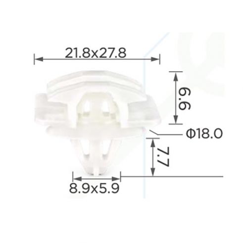 Кліпса молдингу Renault 7703077362 Кліпса молдингу Renault 7703077362