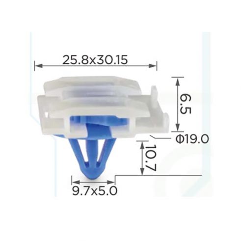 Клипса молдинга двери Renault Toyota 7701040837 Клипса молдинга двери Renault Toyota 7701040837
