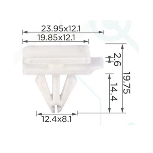 Клипса молдинга GM 10323057 Клипса молдинга GM 10323057