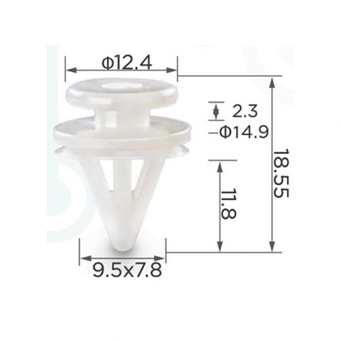 Клипса обшивки Nissan Renault 7703077250 700584545 BE2511 Клипса обшивки Nissan Renault 7703077250 700584545 BE2511