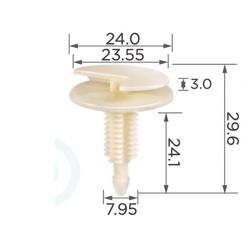 Кліпса обшивки Ford 387496S