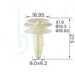 Кліпса обшивки GM 12337920 20374473