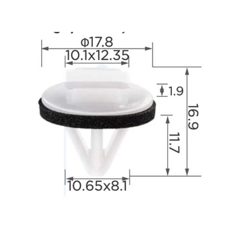 Клипса Toyota 75867AC020 Клипса Toyota 75867AC020