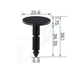 Клипса обшивки GM 14027471