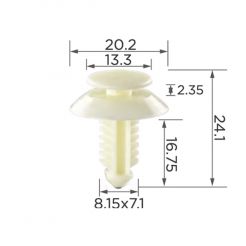 Клипса обшивки двери Ford N802900S