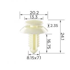 Клипса обшивки двери Ford N802900S