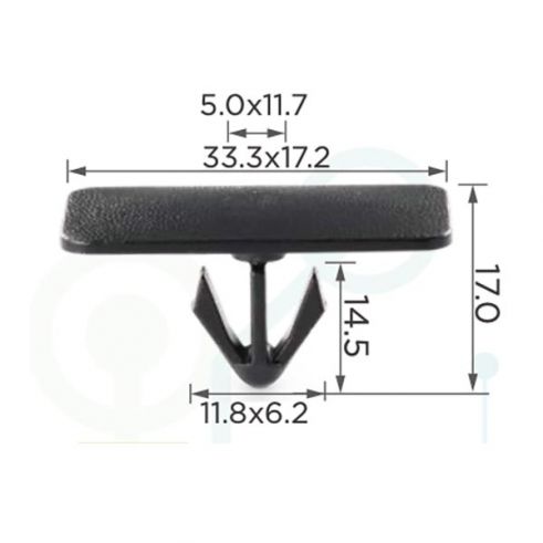 Клипса молдинга GM Chevrolet 10431524 Клипса молдинга GM Chevrolet 10431524