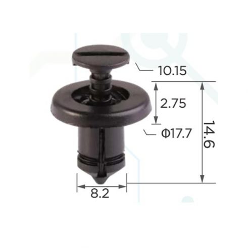 Клипса Dacia Renault Nissan 7703072360 0151500QAB Клипса Dacia Renault Nissan 7703072360 0151500QAB