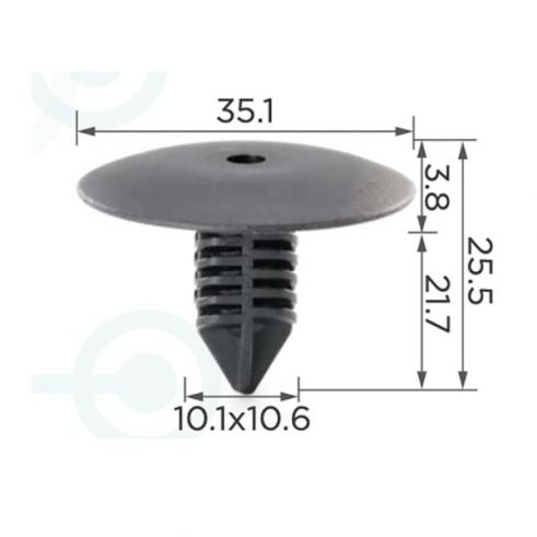 Клипса Renault 7703077435 Opel Nissan 0146100QAD Citroen Infiniti Mercedes