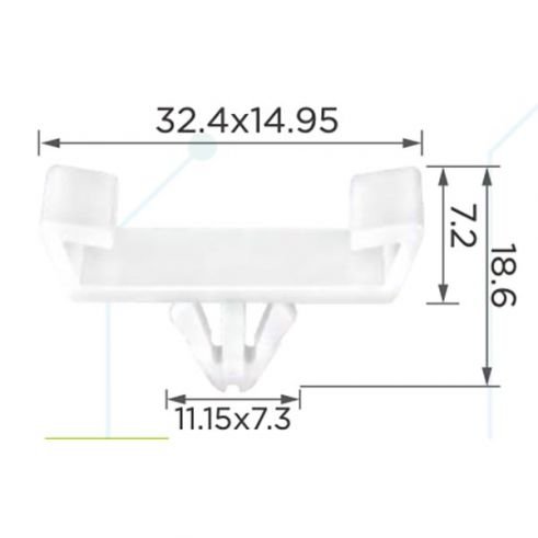Клипса VW 330853858 Клипса VW 330853858