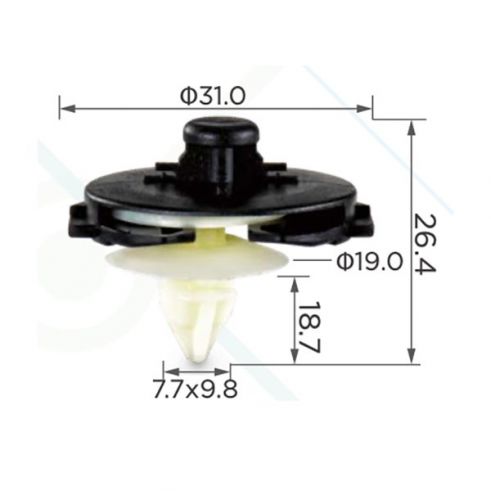 Кліпса VW 6N0868243A Кліпса VW 6N0868243A