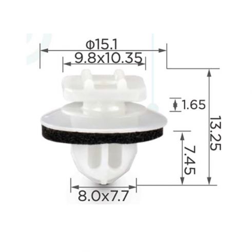Клипса Lexus Toyota Nissan Daihatsu Scion 9046708224 Клипса Lexus Toyota Nissan Daihatsu Scion 9046708224