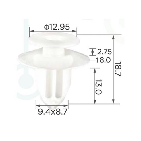 Кліпса Toyota Lexus Acura Honda 7586730130 Кліпса Toyota Lexus Acura Honda 7586730130