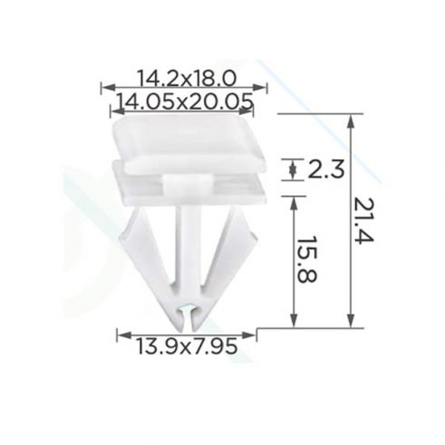 Клипса молдинга Khrysler Dodge Jeep 68092697AA
