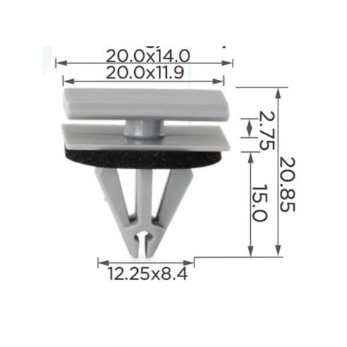 Клипса молдинга GM Cadillac Chevrolet Pontiac 15288146 15893516