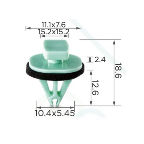 Клипса молдинга крыла GM Cadillac Chevrolet Hummer Buick GMC 11569920 Клипса молдинга крыла GM Cadillac Chevrolet Hummer Buick GMC 11569920