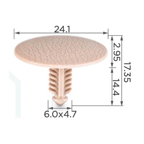 Кліпса Toyota 9046705164E2 Кліпса Toyota 9046705164E2