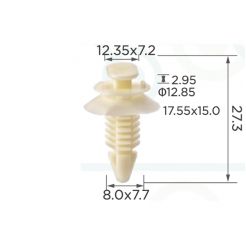 Клипса обшивки GM 15545202 15607165 15612948 15953247