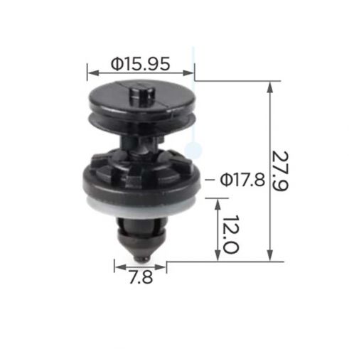 Клипса Ford 1257376 W709004S300 Клипса Ford 1257376 W709004S300