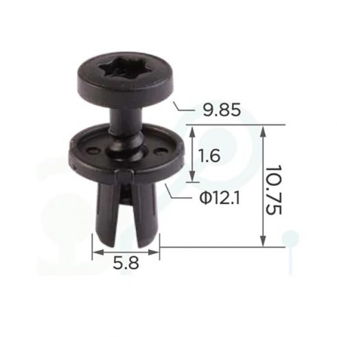 Клипса накладки бампера Volkswagen 7L6868307 Renault 7703072236 Citroen Peugeot Клипса накладки бампера Volkswagen 7L6868307 Renault 7703072236 Citroen Peugeot