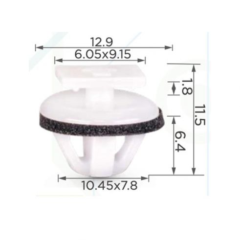 Клипса молдинга порога Nissan 76882EW00B Клипса молдинга порога Nissan 76882EW00B