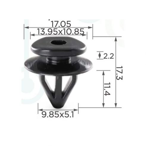 Клипса молдинга Subaru 909130109 Клипса молдинга Subaru 909130109
