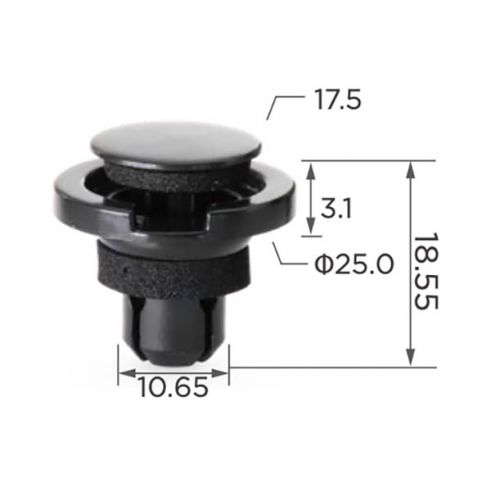 Кліпса молдинга Subaru 909140055