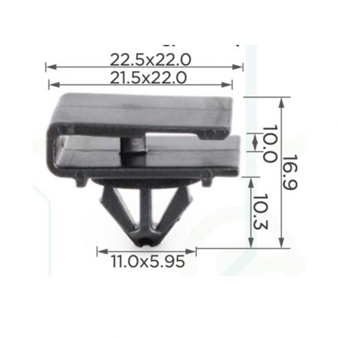 Кліпса молдингу Chrysler 6509288AA Кліпса молдингу Chrysler 6509288AA