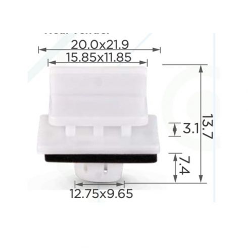 Клипса молдинга порога Honda 91514SAA003 Клипса молдинга порога Honda 91514SAA003