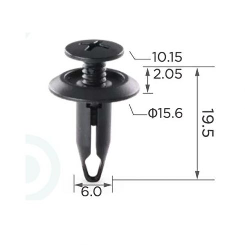 Клипса подкрылок Ford YS4Z16K262AA 1007932