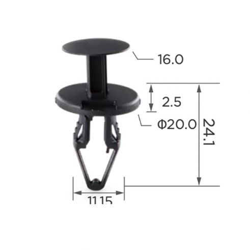 Клипсa GM 11589293 Opel 1816589 Ford W712196S300 Клипсa GM 11589293 Opel 1816589 Ford W712196S300