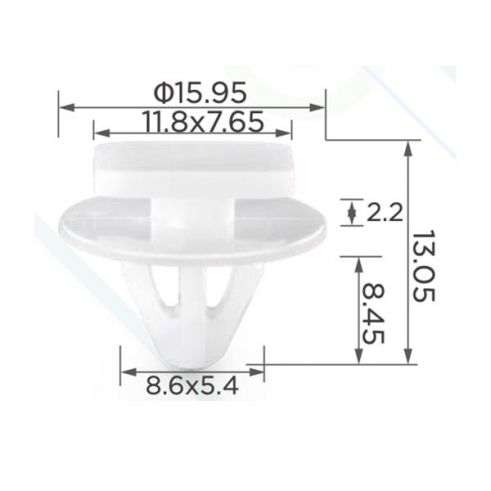 Клипса молдинга крыла GM Opel 9114743 122920 Клипса молдинга крыла GM Opel 9114743 122920