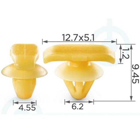 Клипса уплотнителя двери Volkswagen 1Z0837732A Клипса уплотнителя двери Volkswagen 1Z0837732A