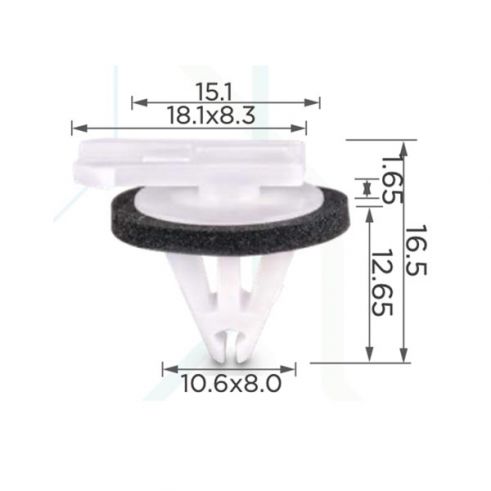 Клипса молдинга GM 11611375 Клипса молдинга GM 11611375