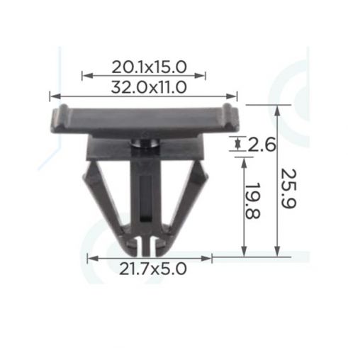Кліпса Chrysler 6508947AA Кліпса Chrysler 6508947AA