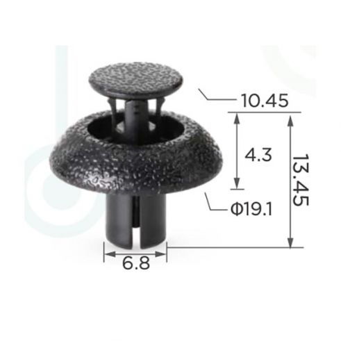 Клипса Toyota 9046707217 Клипса Toyota 9046707217