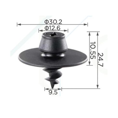 Клипса ковриков Volkswagen Audi Seat Skoda 3D0864812AB41