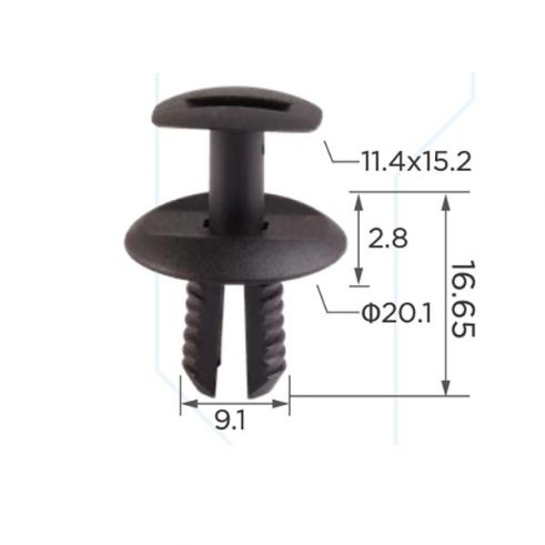 Клипса Mercedes A0009913940 Volkswagen 2E1857784 Клипса Mercedes A0009913940 Volkswagen 2E1857784