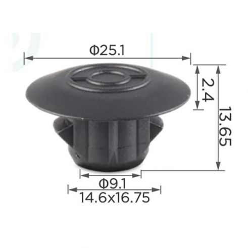 Клипса порога Toyota 7692413020
