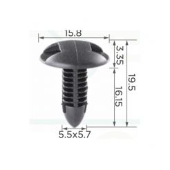 Клипса обшивки Toyota Lexus 9046706175