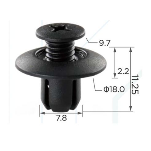 Клипса брызговиков подкрылок Mazda UB3945919 OEUB3945919 Ford