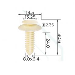 Кліпса кузова GM 10143422 Ford N805612S100 AMC 8934202599