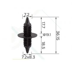 Клипса обшивки GM 15672328