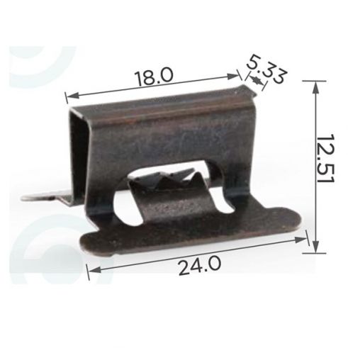 Клипса металлическая обшивки Lexus Toyota 9018303001