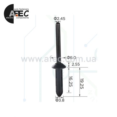 Заклепка пластиковая 3354 Заклепка пластиковая 3354