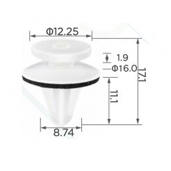 Клипса обшивки Mitsubishi MR154347 MB696120R MB696120 MB567499